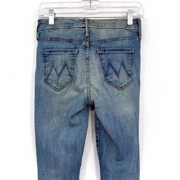 MOTHER Womens 25 The Looker Crop in Make Me Soft Stretch Denim Jeans - Picture 5 of 10